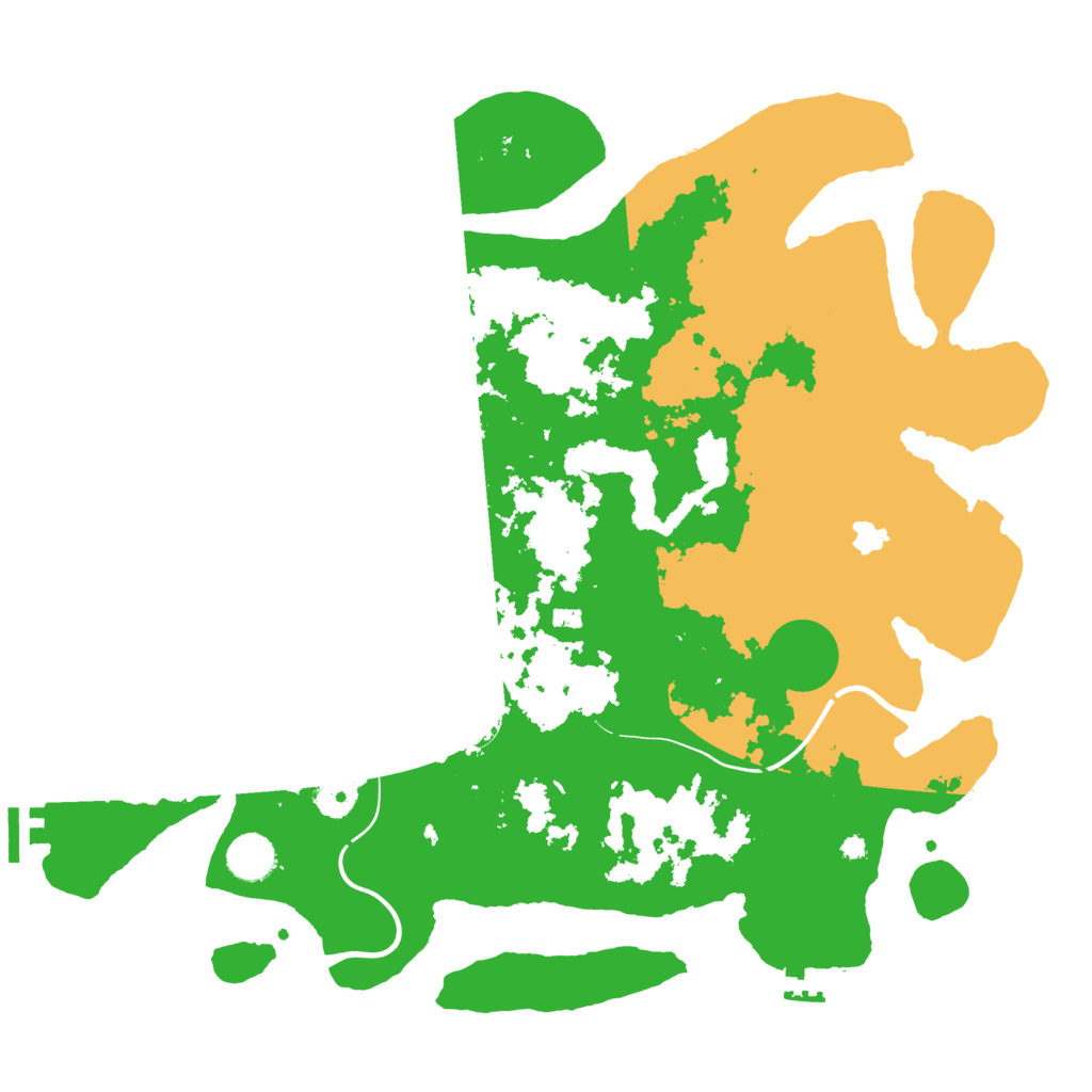 Biome Rust Map: Procedural Map, Size: 4000, Seed: 23819341