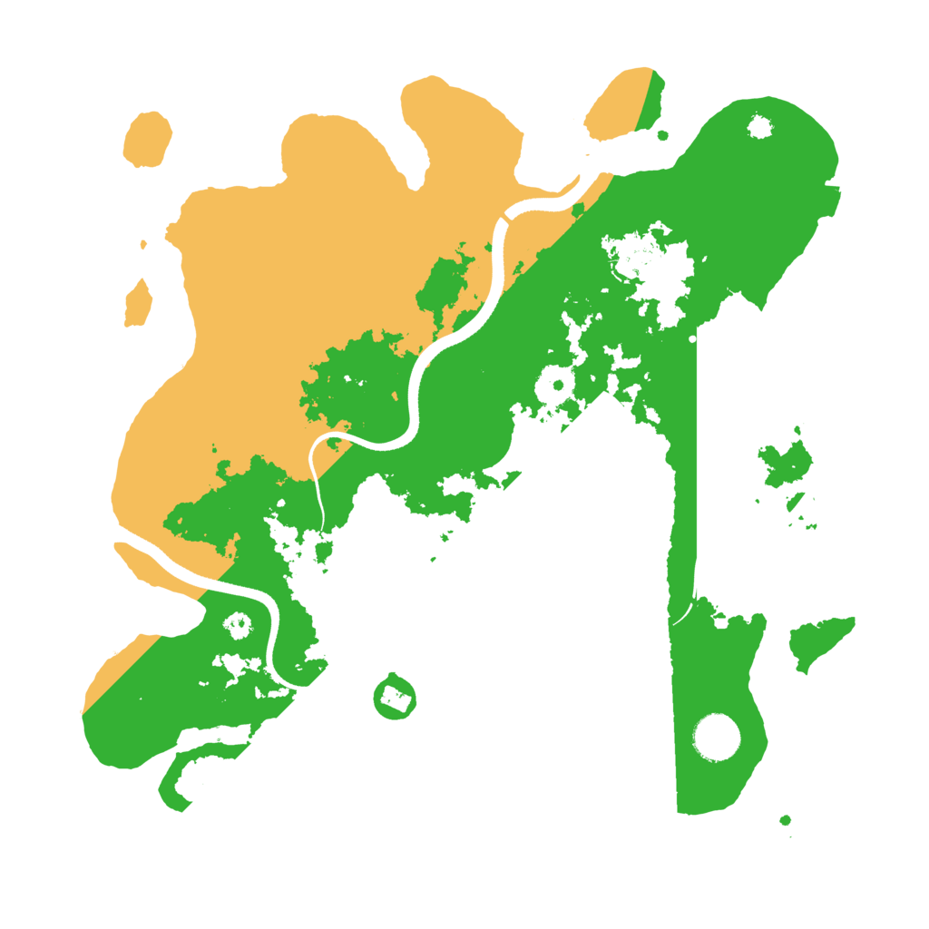 Biome Rust Map: Procedural Map, Size: 3500, Seed: 253734391