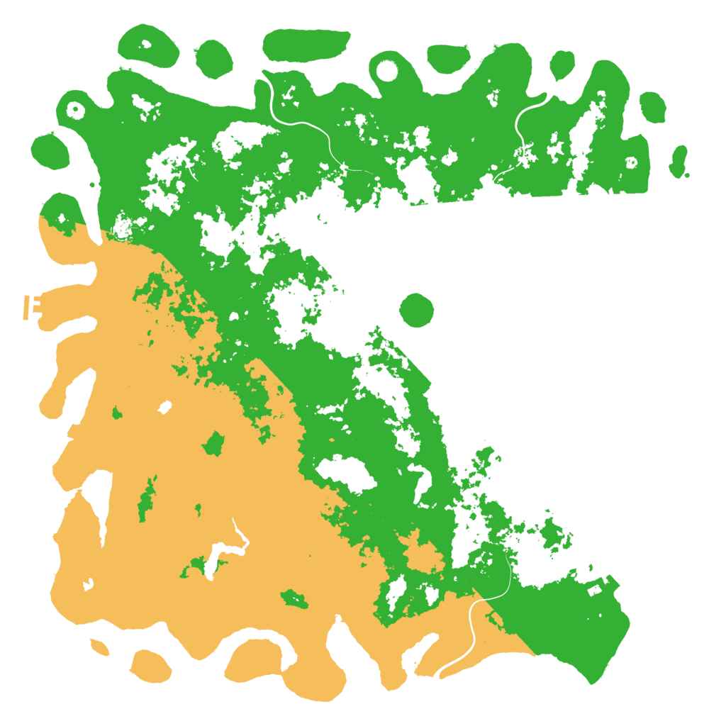 Biome Rust Map: Procedural Map, Size: 6000, Seed: 515367952