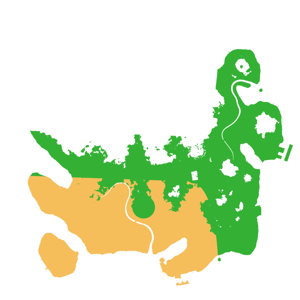 Biome Rust Map: Procedural Map, Size: 3500, Seed: 1569715733