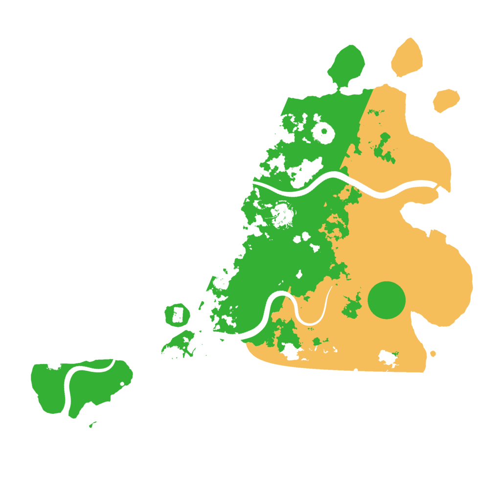 Biome Rust Map: Procedural Map, Size: 3500, Seed: 481976
