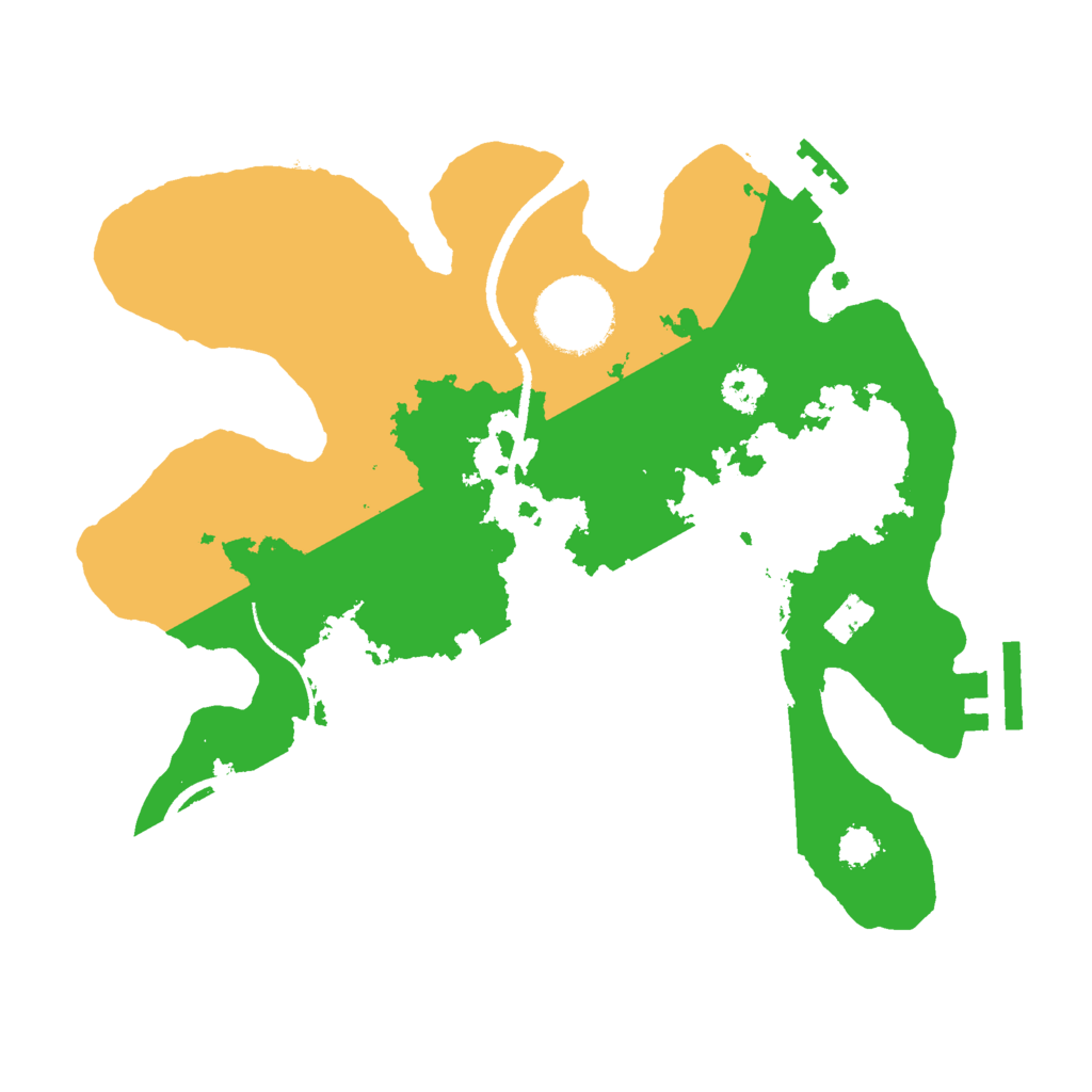 Biome Rust Map: Procedural Map, Size: 2500, Seed: 46535