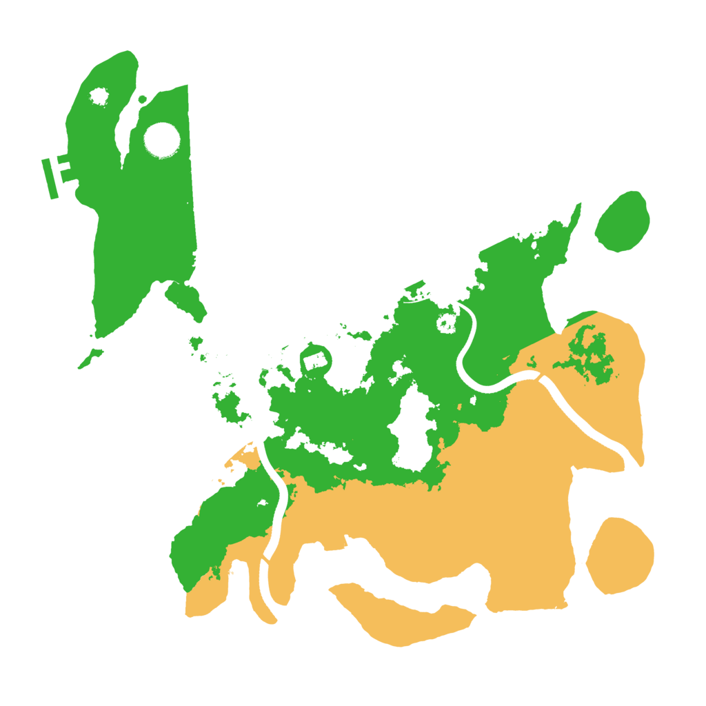 Biome Rust Map: Procedural Map, Size: 3500, Seed: 871716013