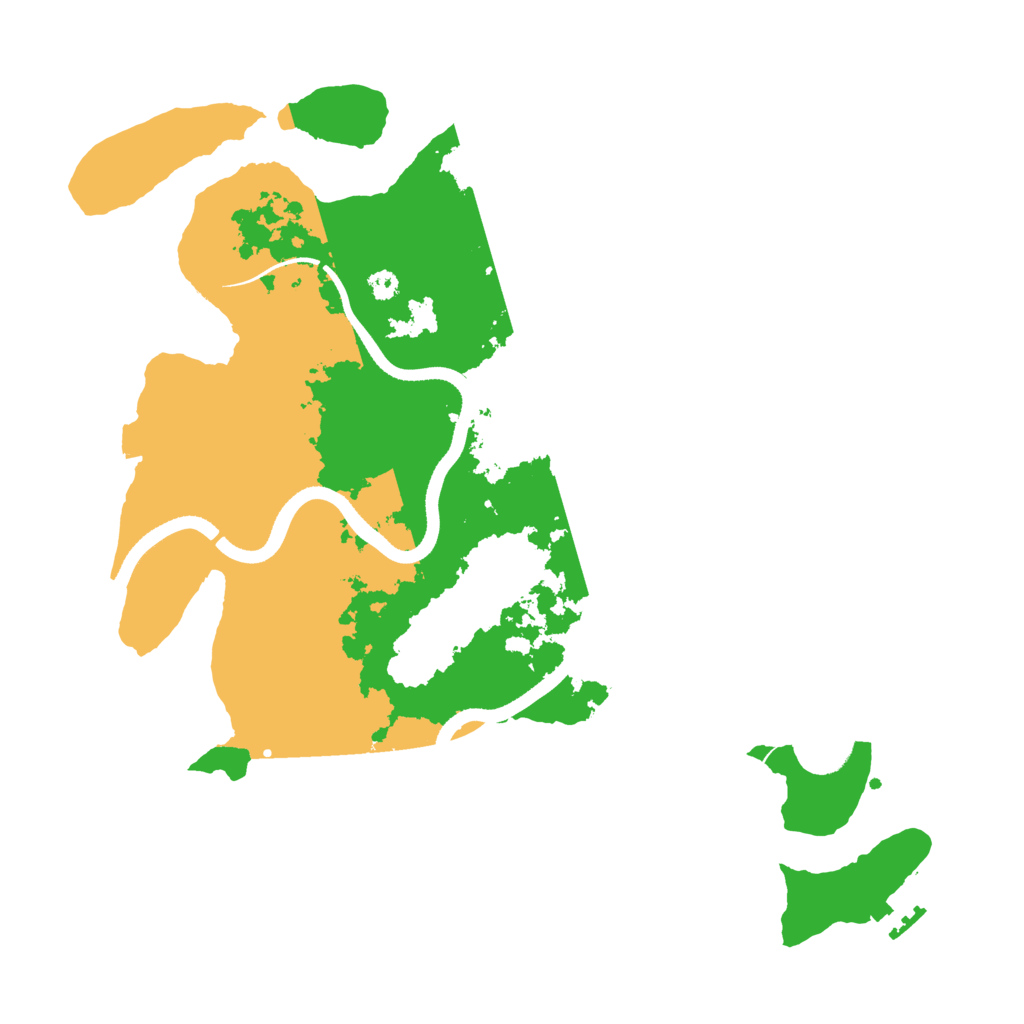Biome Rust Map: Procedural Map, Size: 3500, Seed: 55360