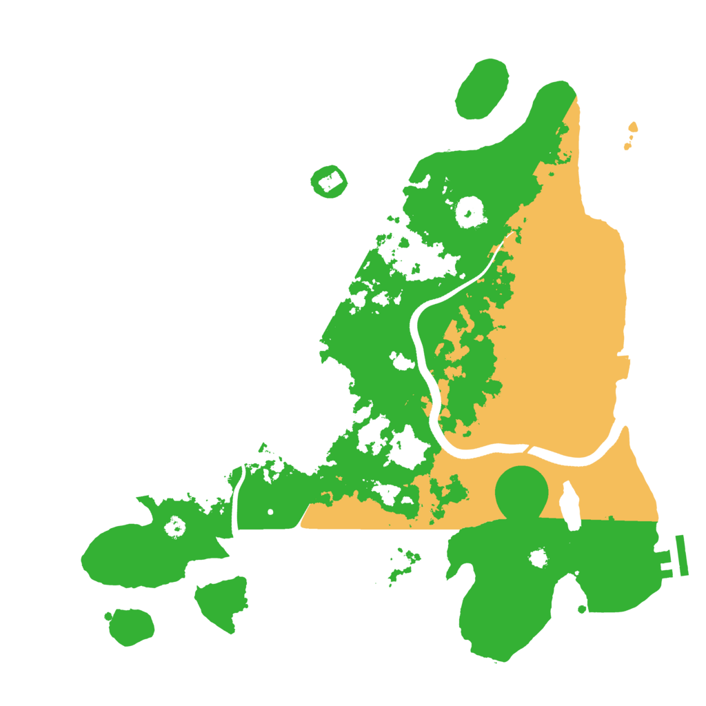 Biome Rust Map: Procedural Map, Size: 3500, Seed: 626618026