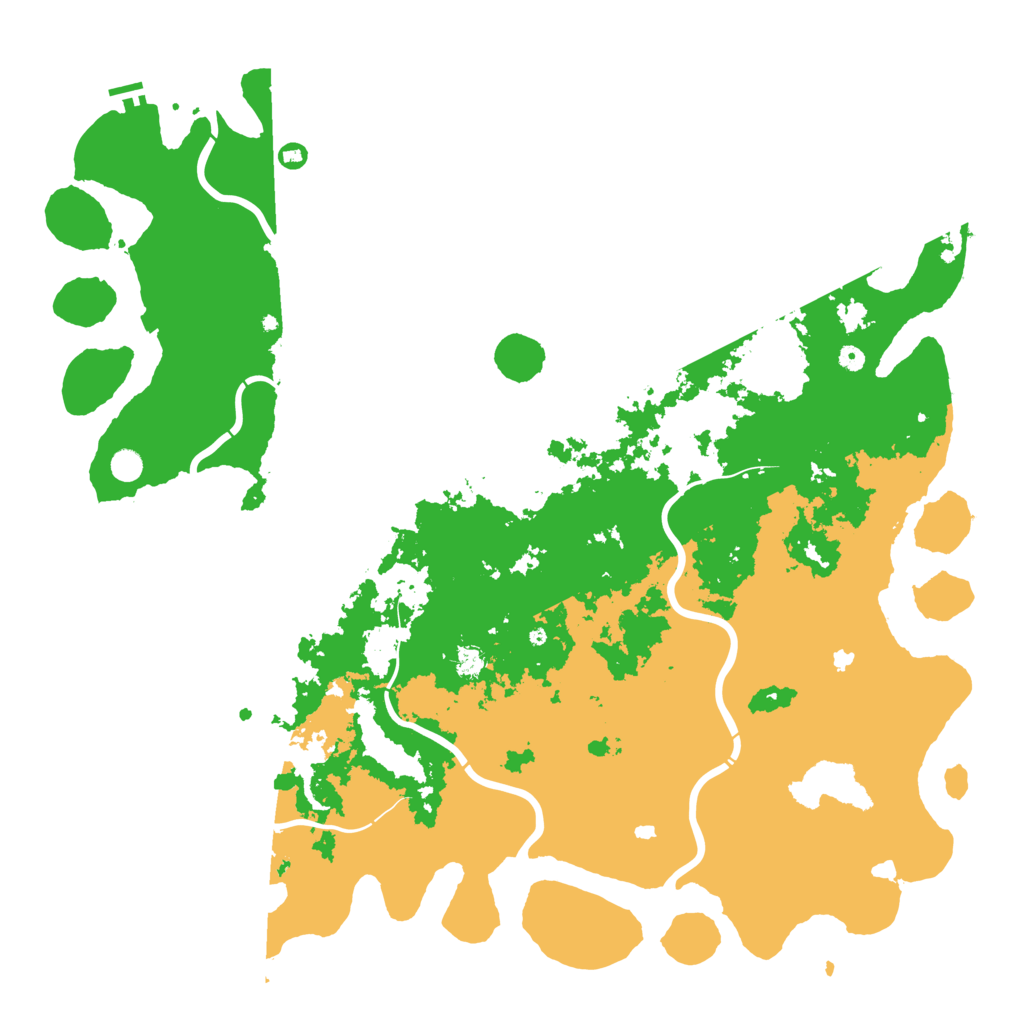 Biome Rust Map: Procedural Map, Size: 6000, Seed: 37882