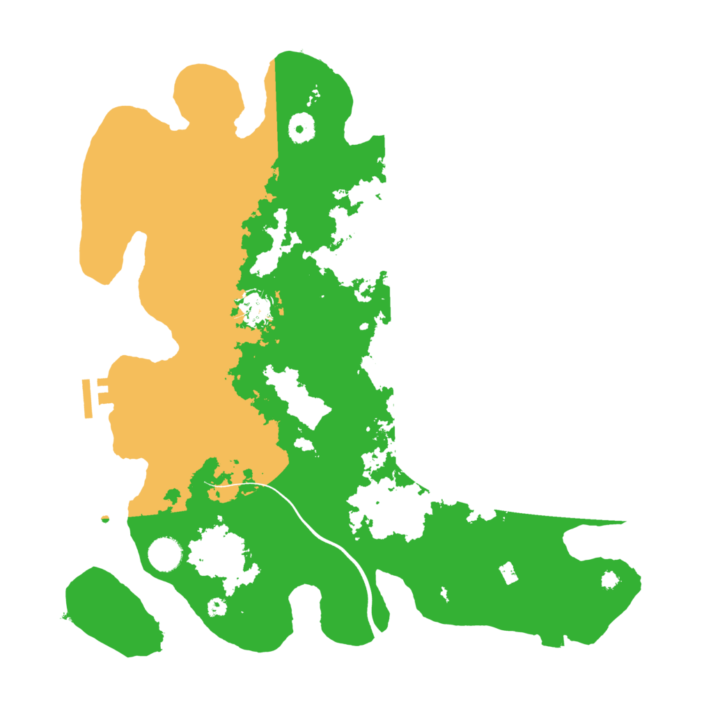 Biome Rust Map: Procedural Map, Size: 3700, Seed: 625613212