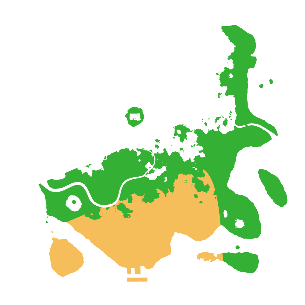 Biome Rust Map: Procedural Map, Size: 3000, Seed: 10104