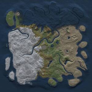 Thumbnail Rust Map: Procedural Map, Size: 4550, Seed: 779699744, 14 Monuments