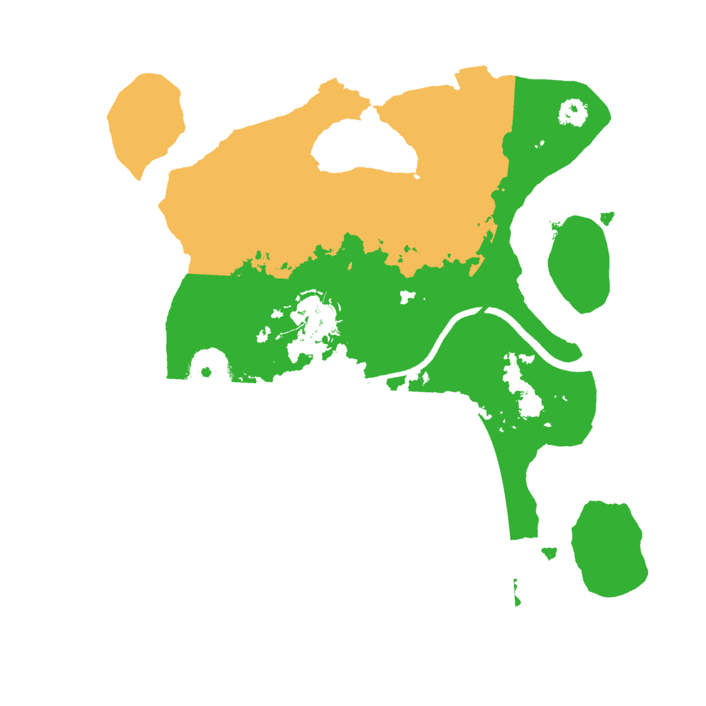 Biome Rust Map: Procedural Map, Size: 2500, Seed: 310393697