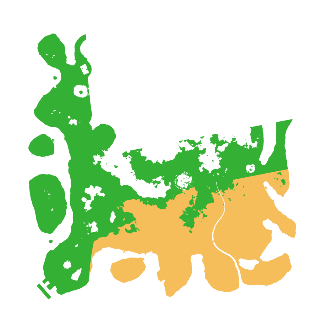 Biome Rust Map: Procedural Map, Size: 3600, Seed: 697088