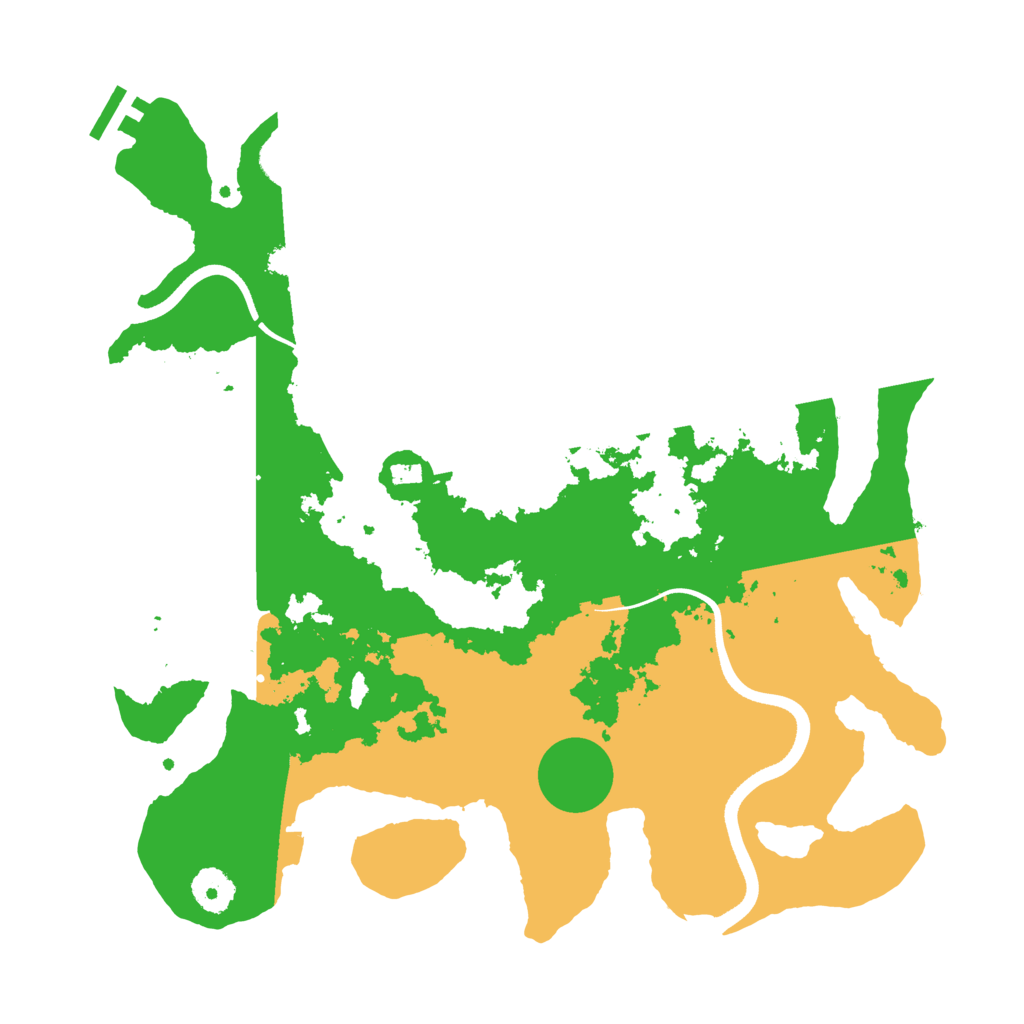 Biome Rust Map: Procedural Map, Size: 3600, Seed: 697088