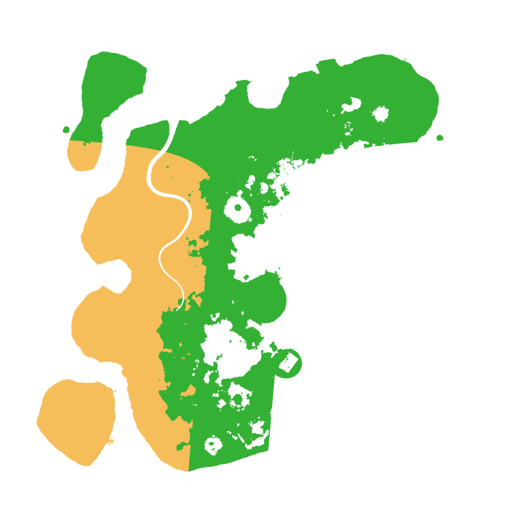 Biome Rust Map: Procedural Map, Size: 3000, Seed: 1021