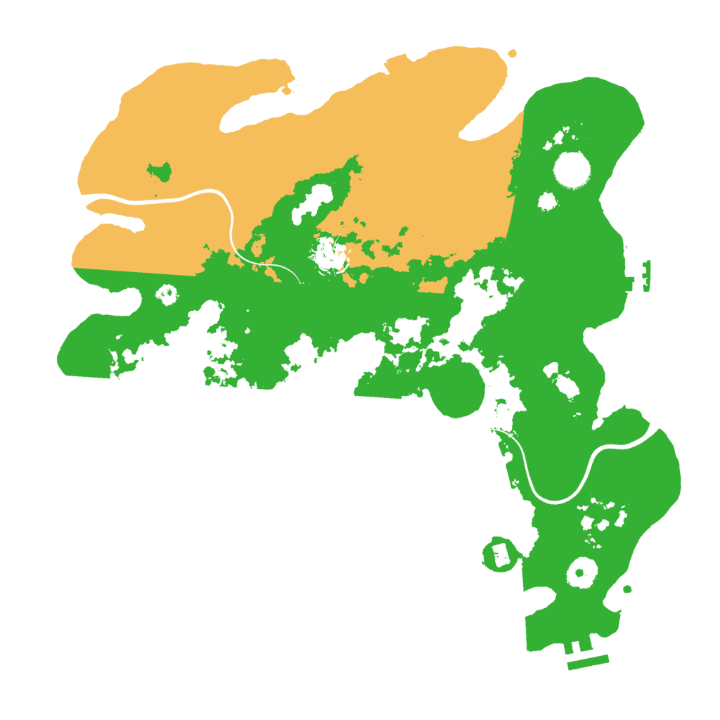 Biome Rust Map: Procedural Map, Size: 3500, Seed: 684783785