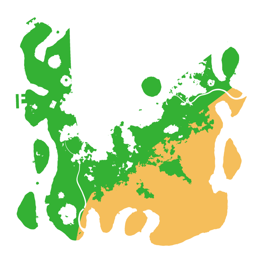 Biome Rust Map: Procedural Map, Size: 3700, Seed: 1916112161