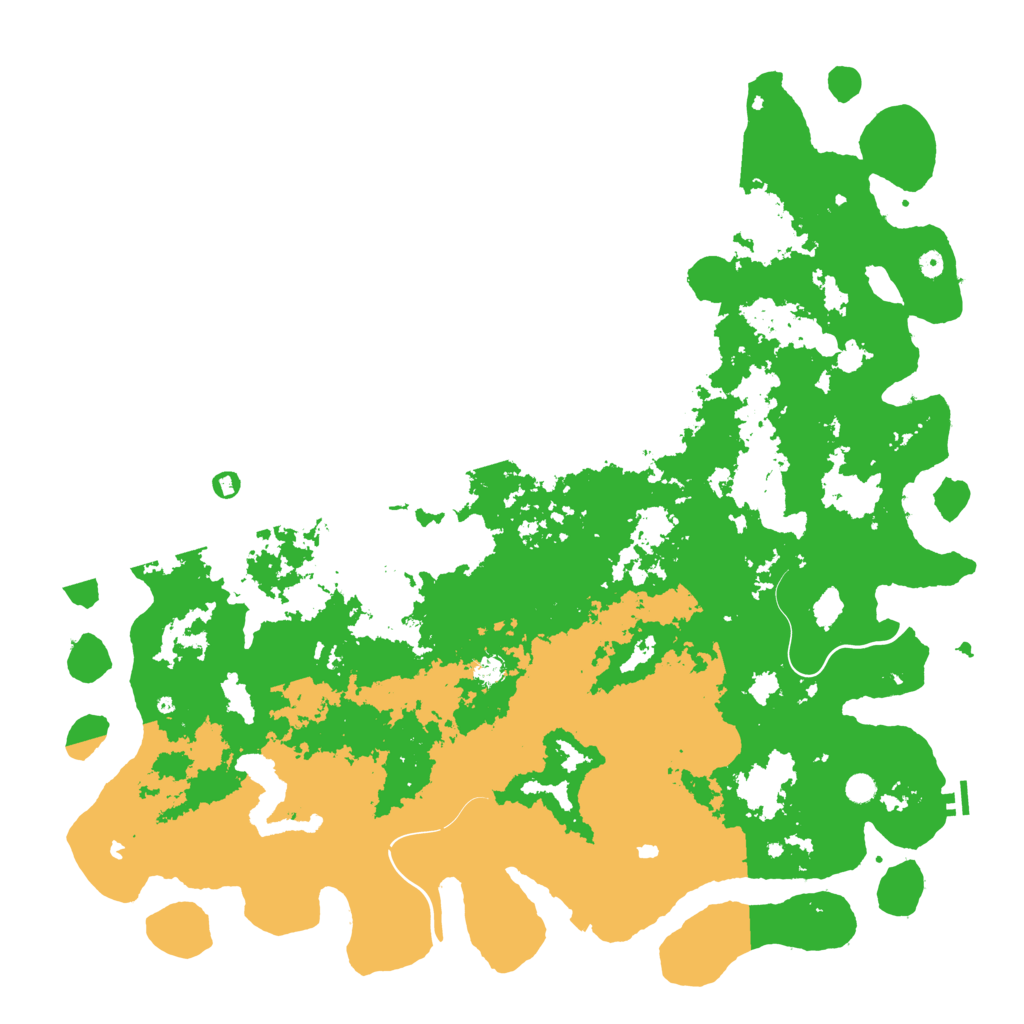Biome Rust Map: Procedural Map, Size: 6000, Seed: 1872467880