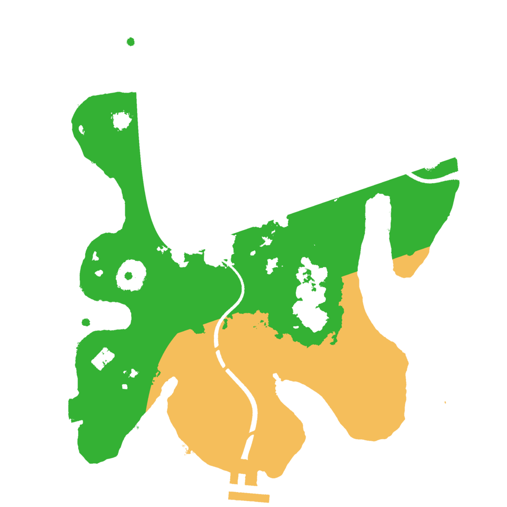 Biome Rust Map: Procedural Map, Size: 2500, Seed: 1087116291