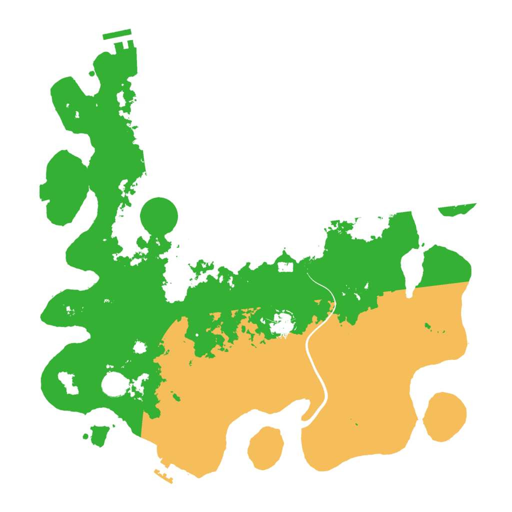 Biome Rust Map: Procedural Map, Size: 3600, Seed: 566312656