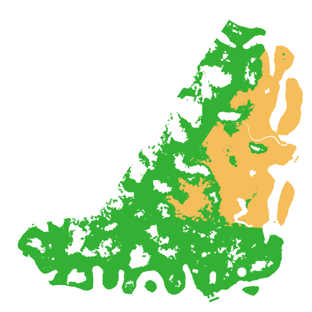 Biome Rust Map: Procedural Map, Size: 6000, Seed: 87237340