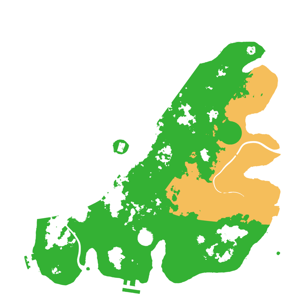 Biome Rust Map: Procedural Map, Size: 3500, Seed: 351903