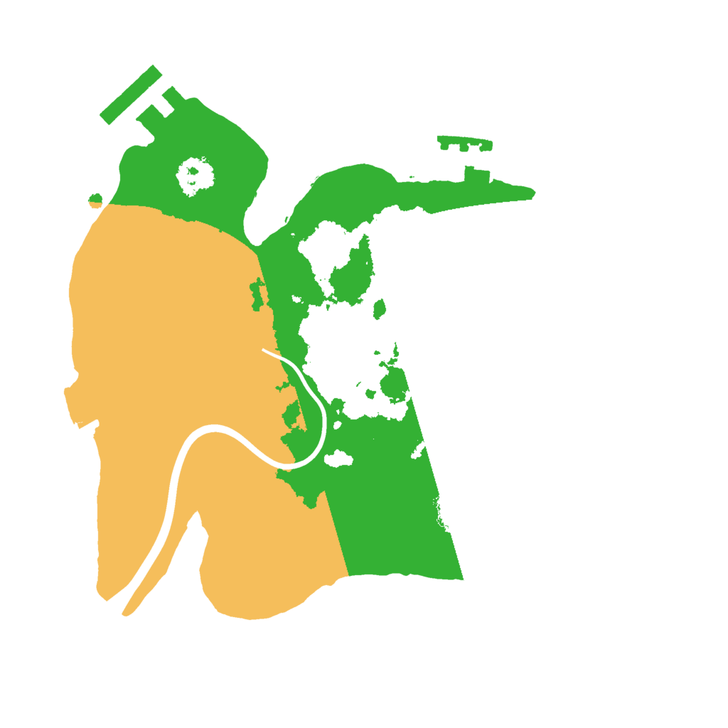 Biome Rust Map: Procedural Map, Size: 2000, Seed: 5672