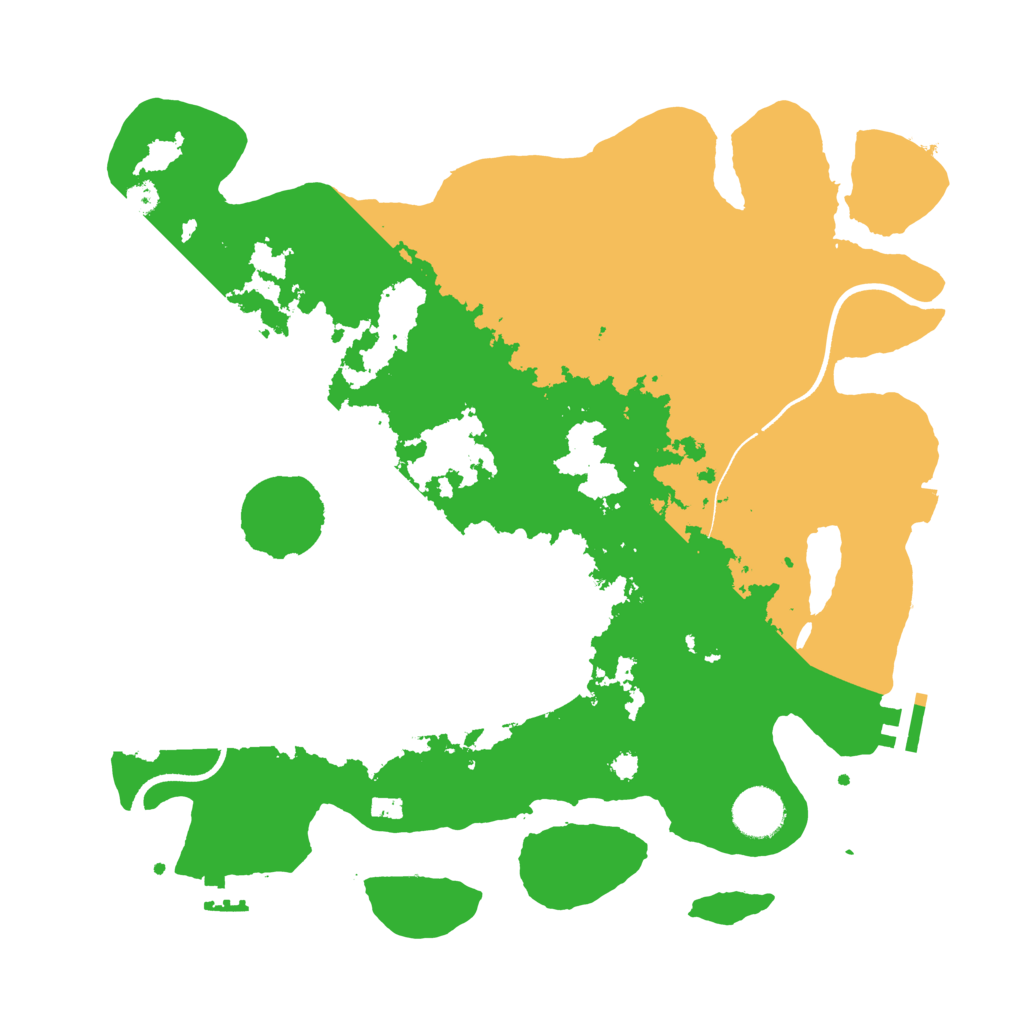 Biome Rust Map: Procedural Map, Size: 3500, Seed: 48107105
