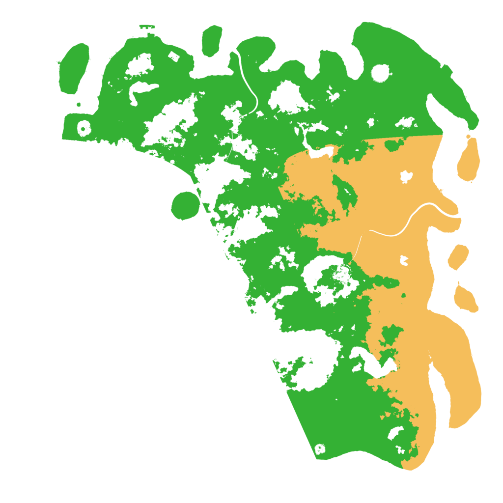 Biome Rust Map: Procedural Map, Size: 5000, Seed: 5284