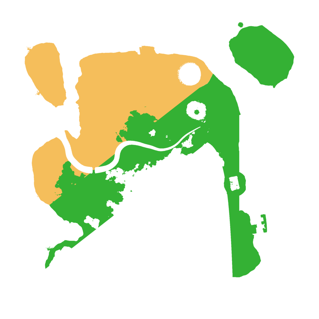 Biome Rust Map: Procedural Map, Size: 2500, Seed: 284108458