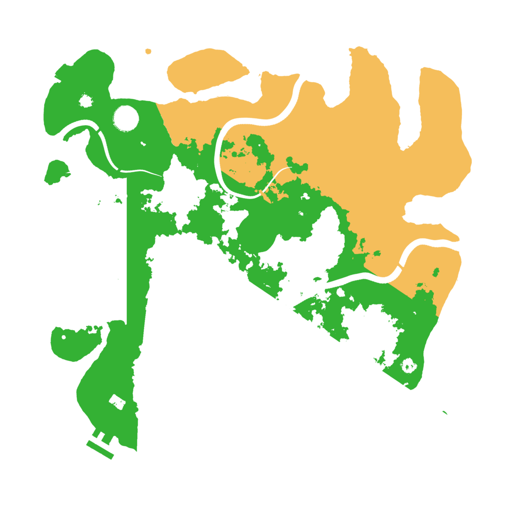 Biome Rust Map: Procedural Map, Size: 3500, Seed: 752293224