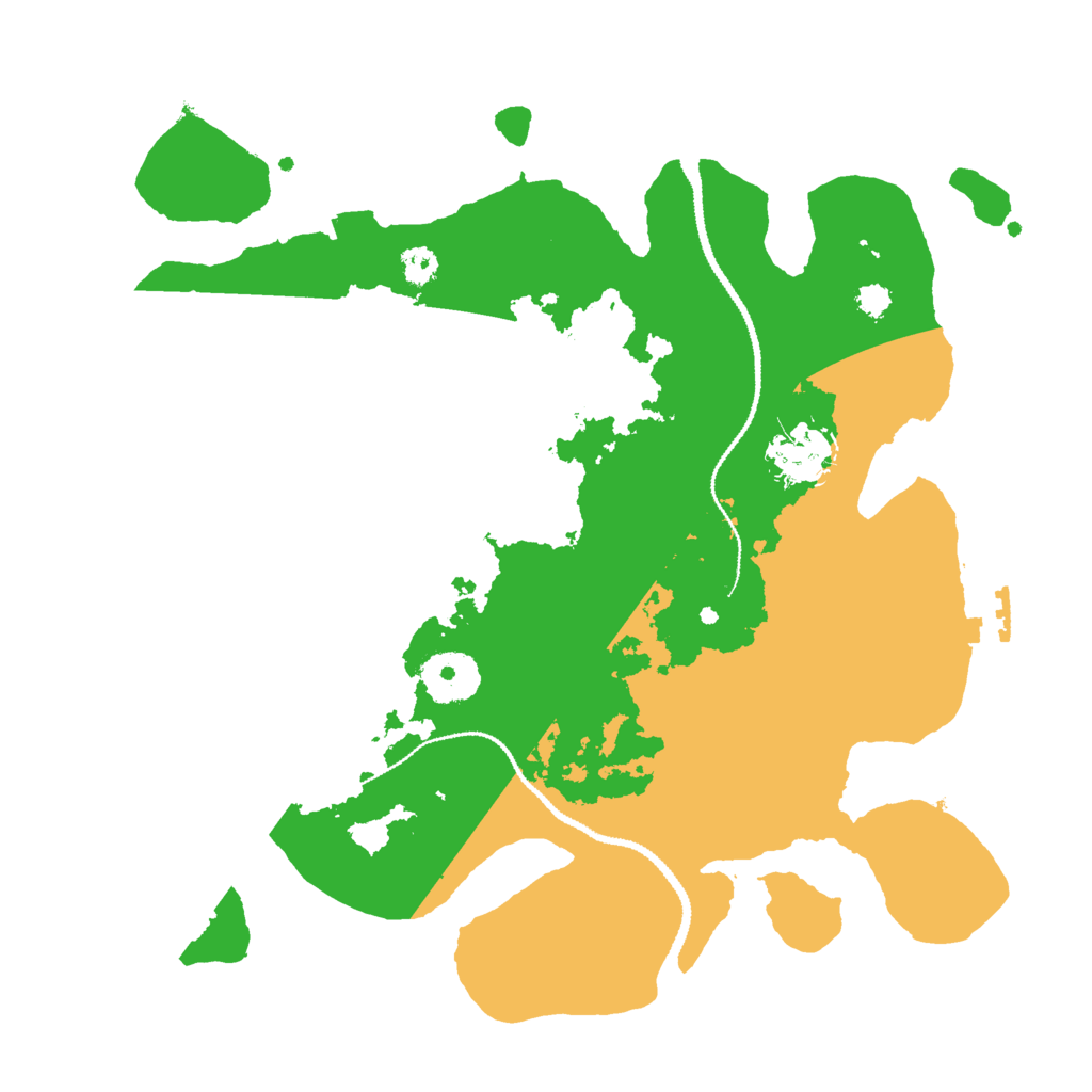 Biome Rust Map: Procedural Map, Size: 3000, Seed: 28038