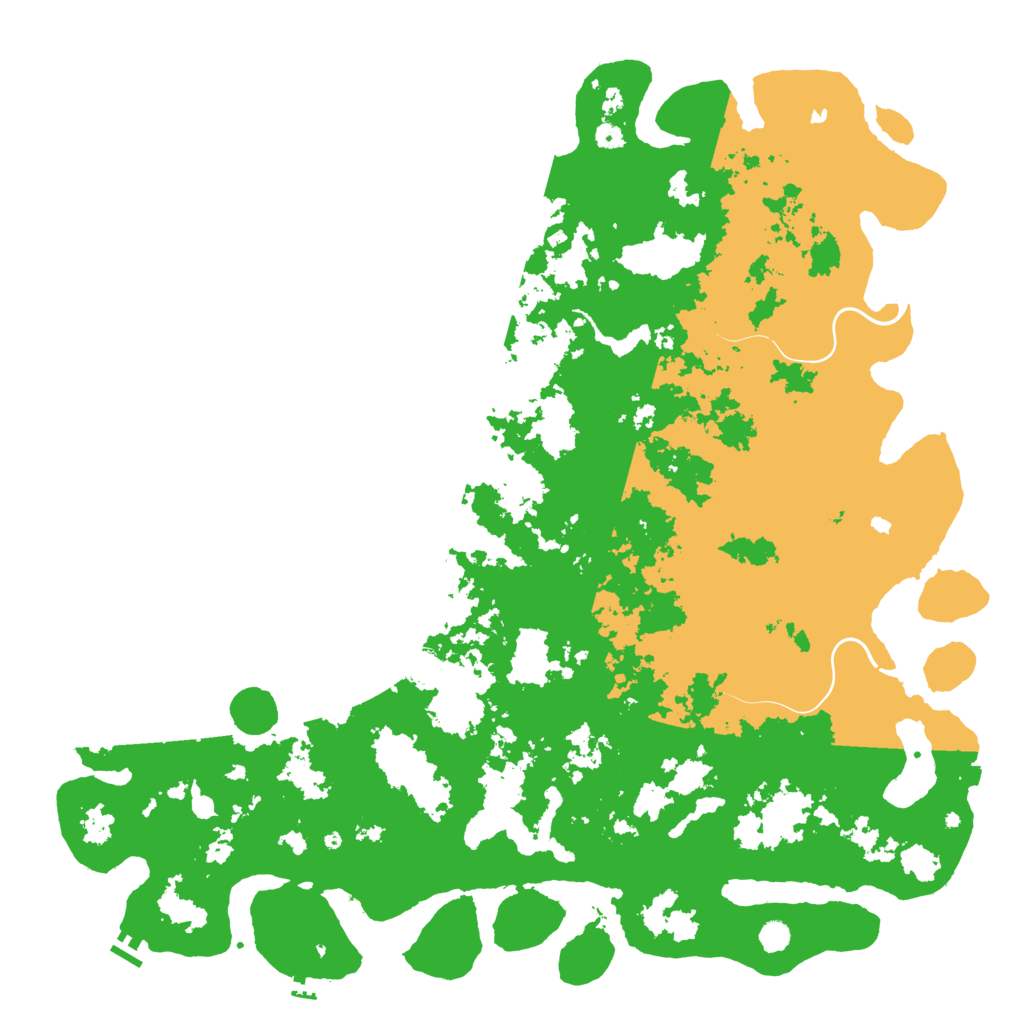 Biome Rust Map: Procedural Map, Size: 6000, Seed: 86523