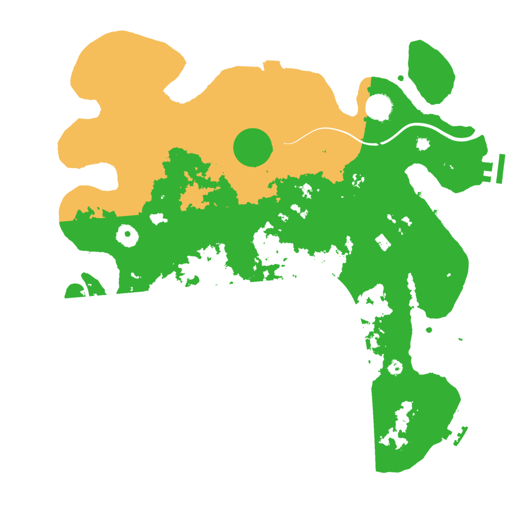 Biome Rust Map: Procedural Map, Size: 3500, Seed: 28171