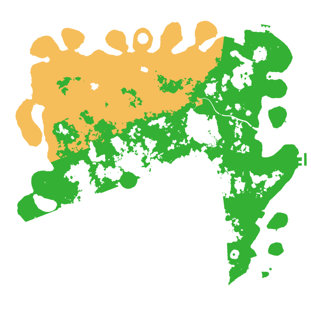 Biome Rust Map: Procedural Map, Size: 5000, Seed: 132345