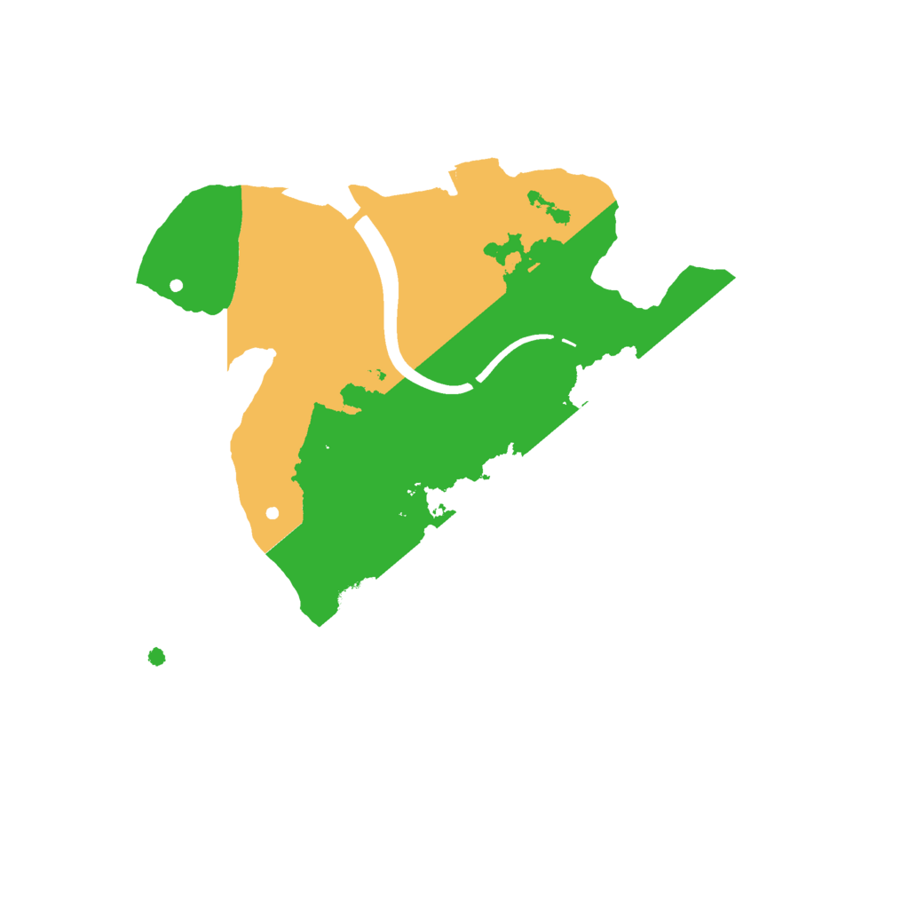 Biome Rust Map: Procedural Map, Size: 2100, Seed: 13