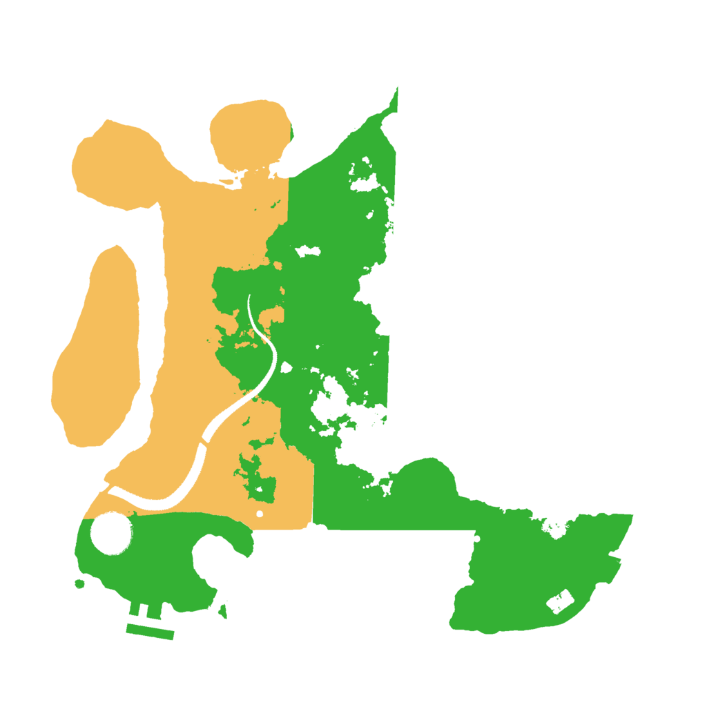 Biome Rust Map: Procedural Map, Size: 3000, Seed: 5976182