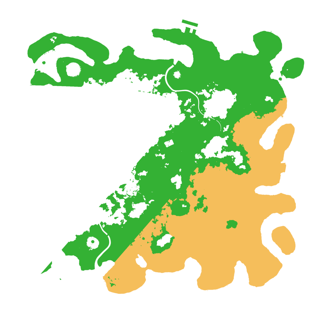 Biome Rust Map: Procedural Map, Size: 3988, Seed: 155
