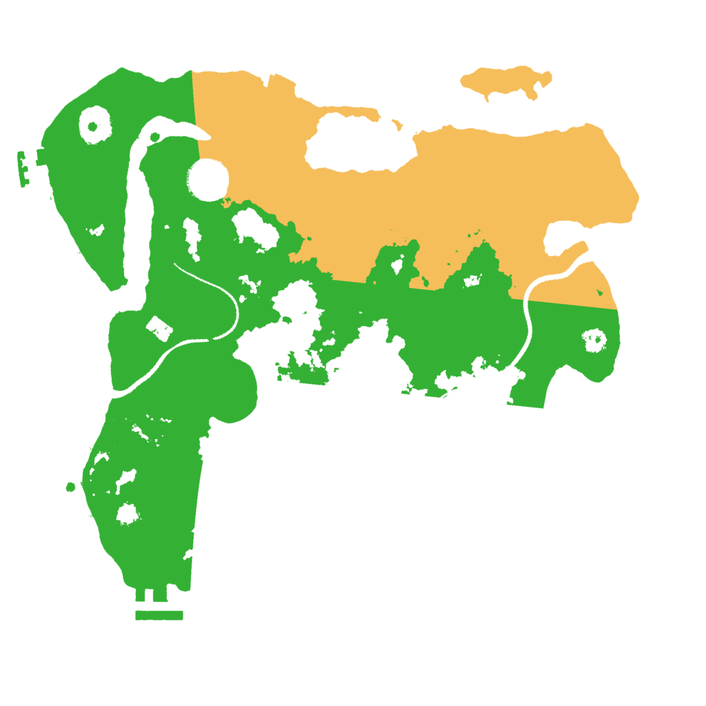 Biome Rust Map: Procedural Map, Size: 3000, Seed: 30526