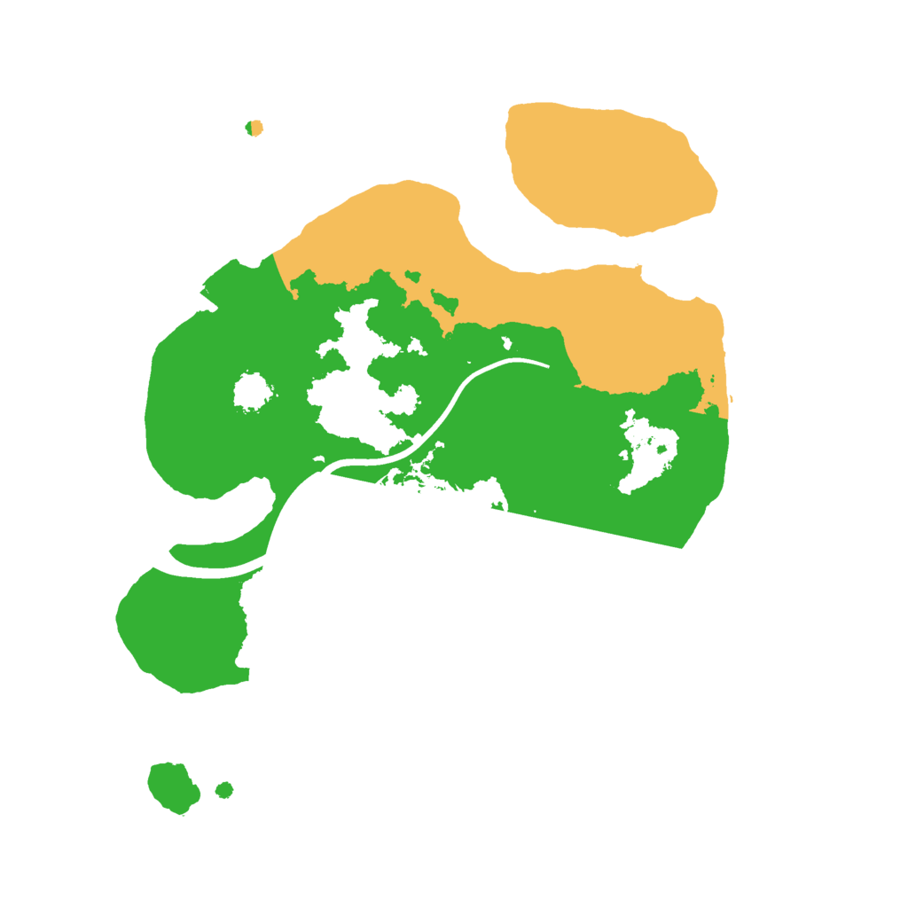 Biome Rust Map: Procedural Map, Size: 2150, Seed: 54981