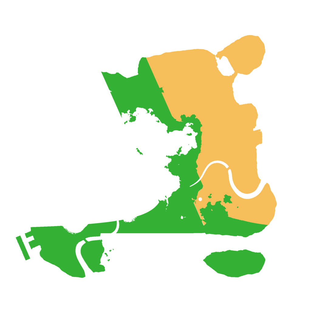 Biome Rust Map: Procedural Map, Size: 2500, Seed: 797695516