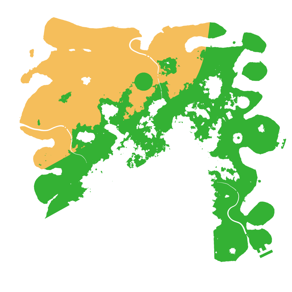 Biome Rust Map: Procedural Map, Size: 4250, Seed: 1390985743