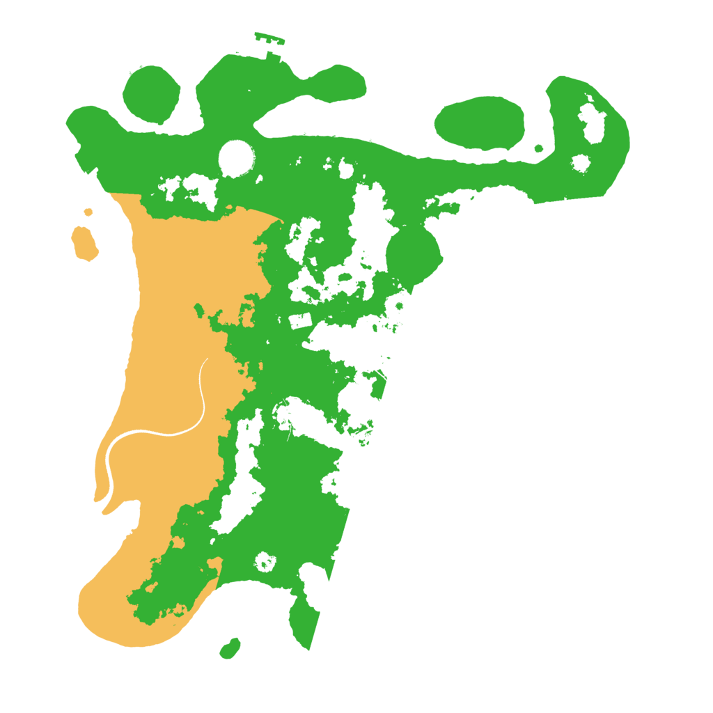Biome Rust Map: Procedural Map, Size: 3500, Seed: 51889