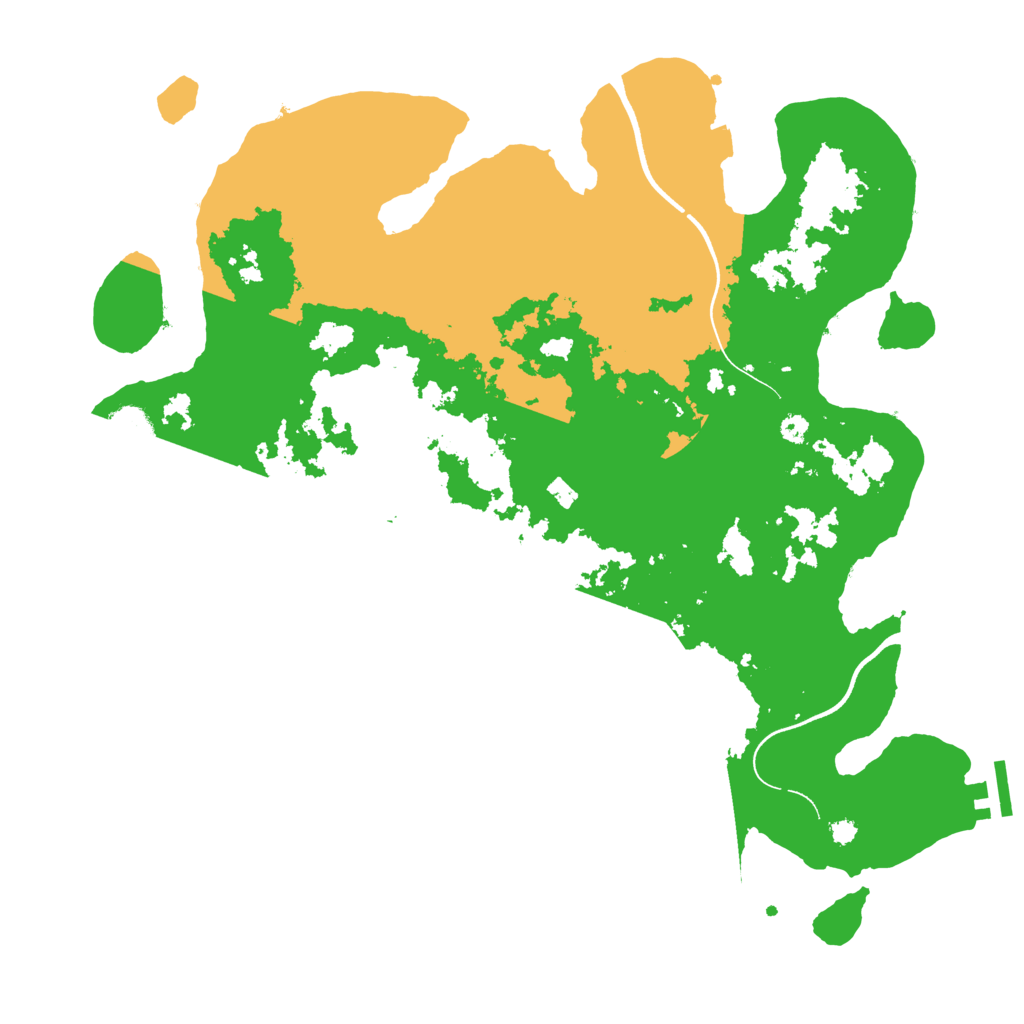 Biome Rust Map: Procedural Map, Size: 3700, Seed: 920314856