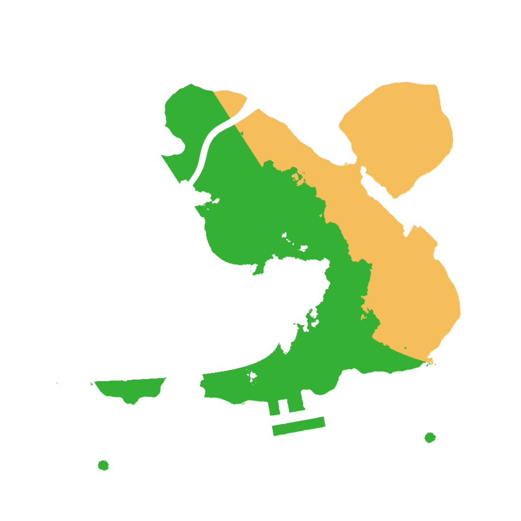 Biome Rust Map: Procedural Map, Size: 2000, Seed: 273736170