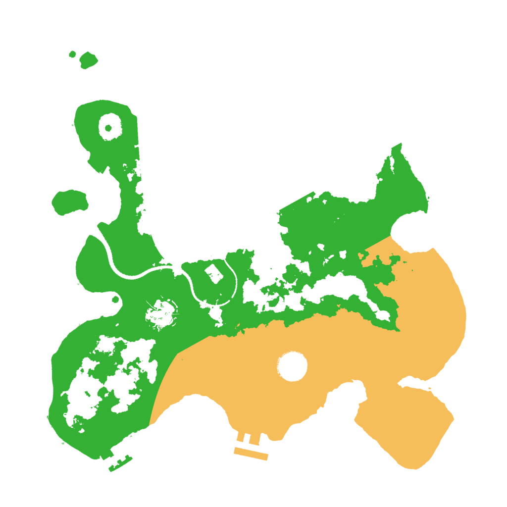Biome Rust Map: Procedural Map, Size: 3000, Seed: 23561