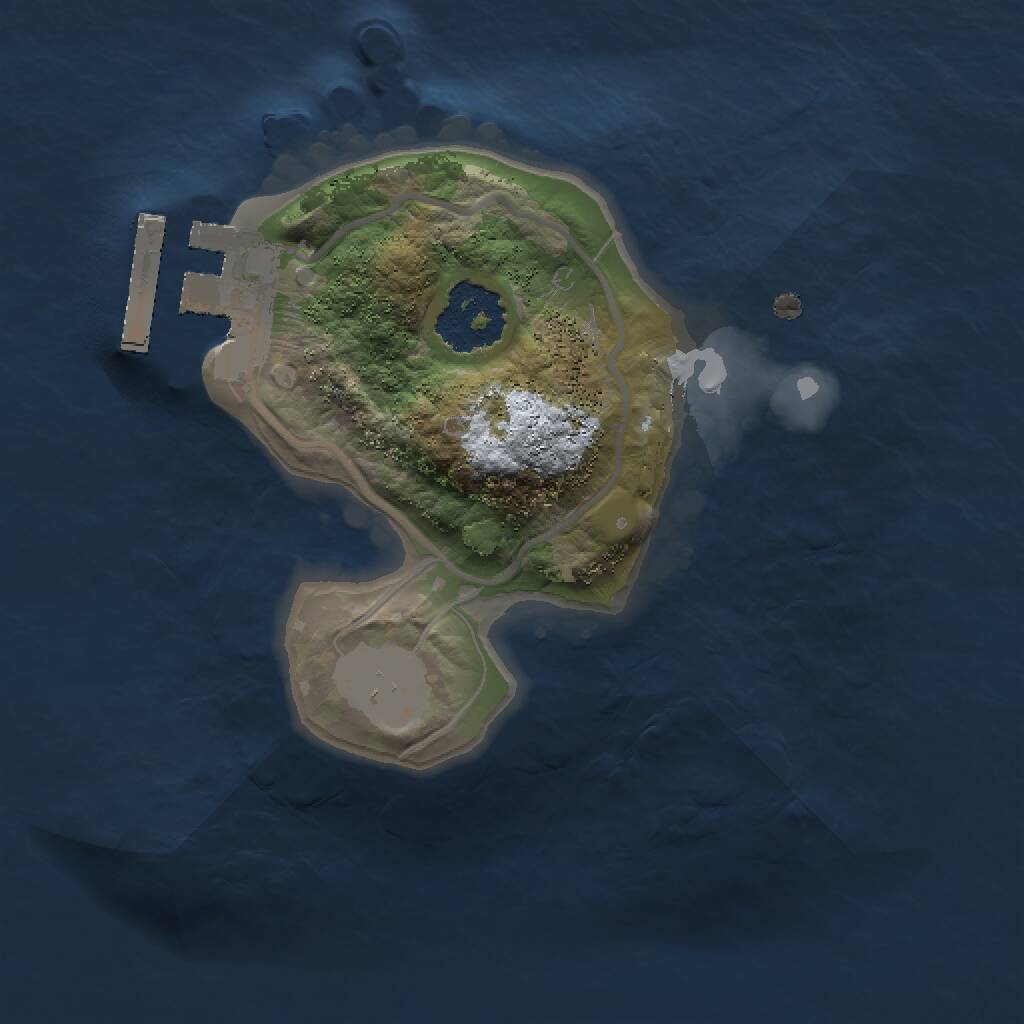 Rust Map: Procedural Map, Size: 1500, Seed: 1392169950, 2 Monuments