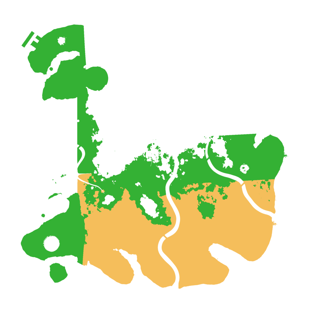 Biome Rust Map: Procedural Map, Size: 3500, Seed: 125475