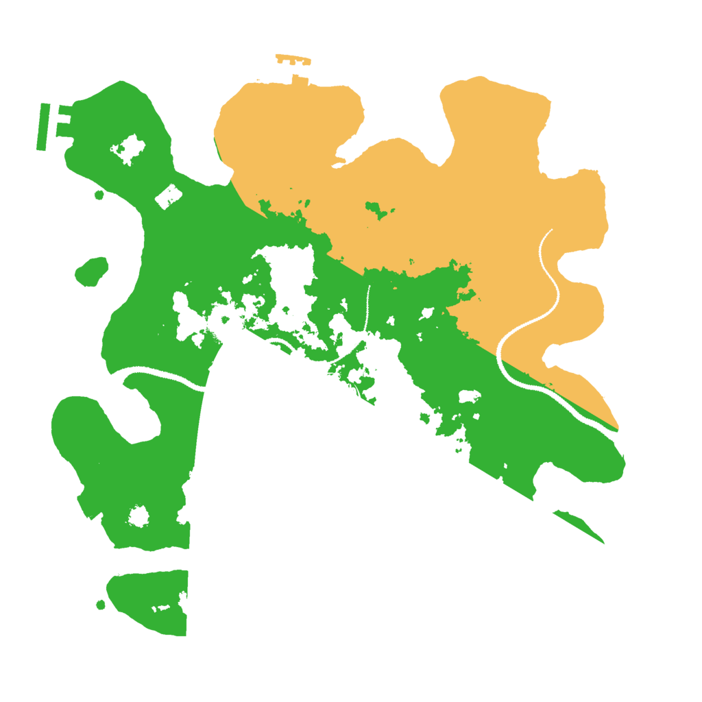 Biome Rust Map: Procedural Map, Size: 3000, Seed: 23271