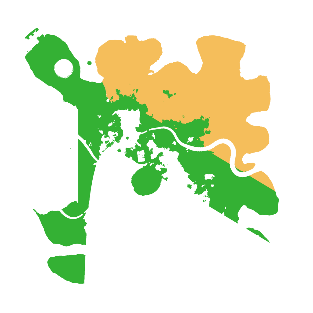 Biome Rust Map: Procedural Map, Size: 3000, Seed: 23271