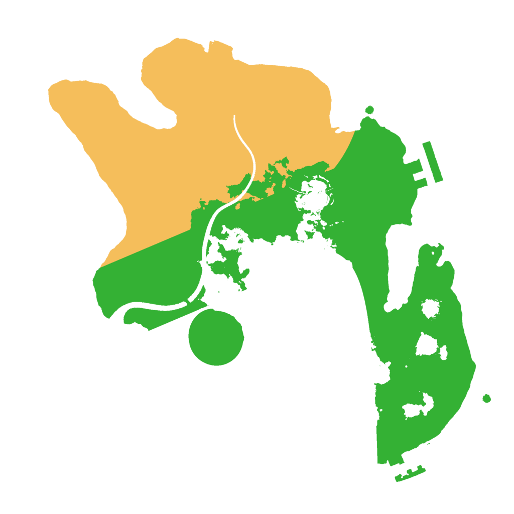 Biome Rust Map: Procedural Map, Size: 2500, Seed: 1807251279