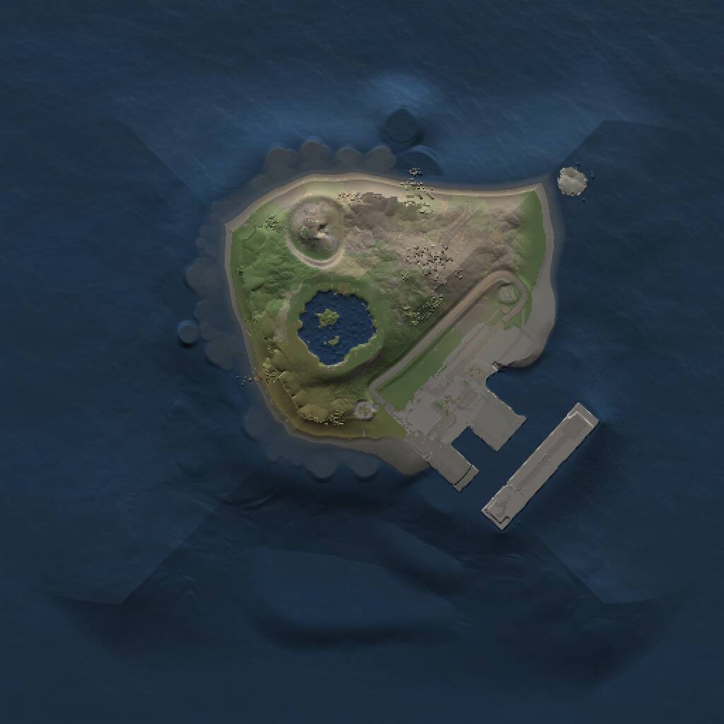 Rust Map: Procedural Map, Size: 1000, Seed: 380016742, 2 Monuments